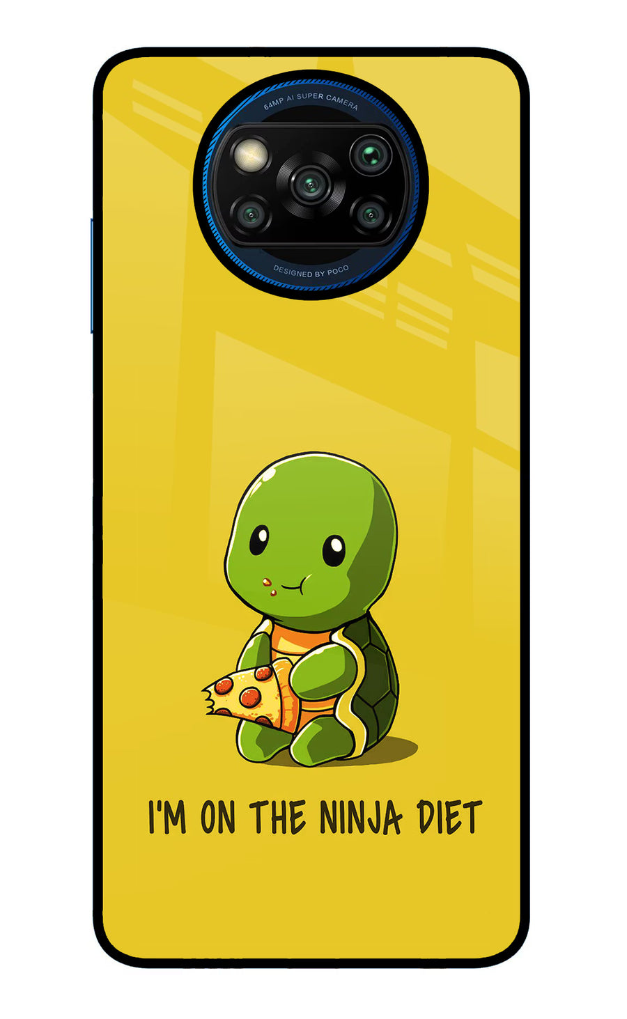 I'm on Ninja Diet Poco X3/X3 Pro Back Cover, Glass case