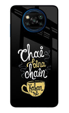 Chai Bina Chain Kaha Re Poco X3/X3 Pro Glass Case