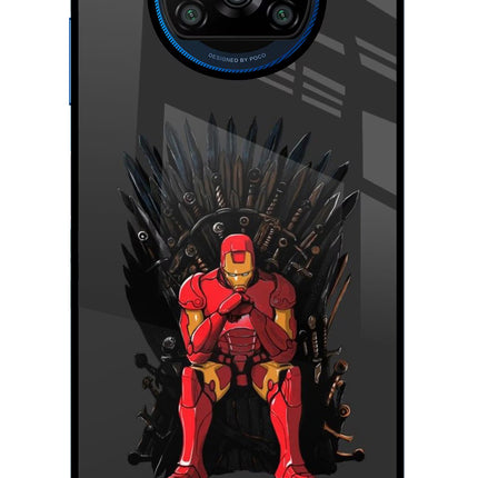 Ironman Throne Poco X3/X3 Pro Glass Case