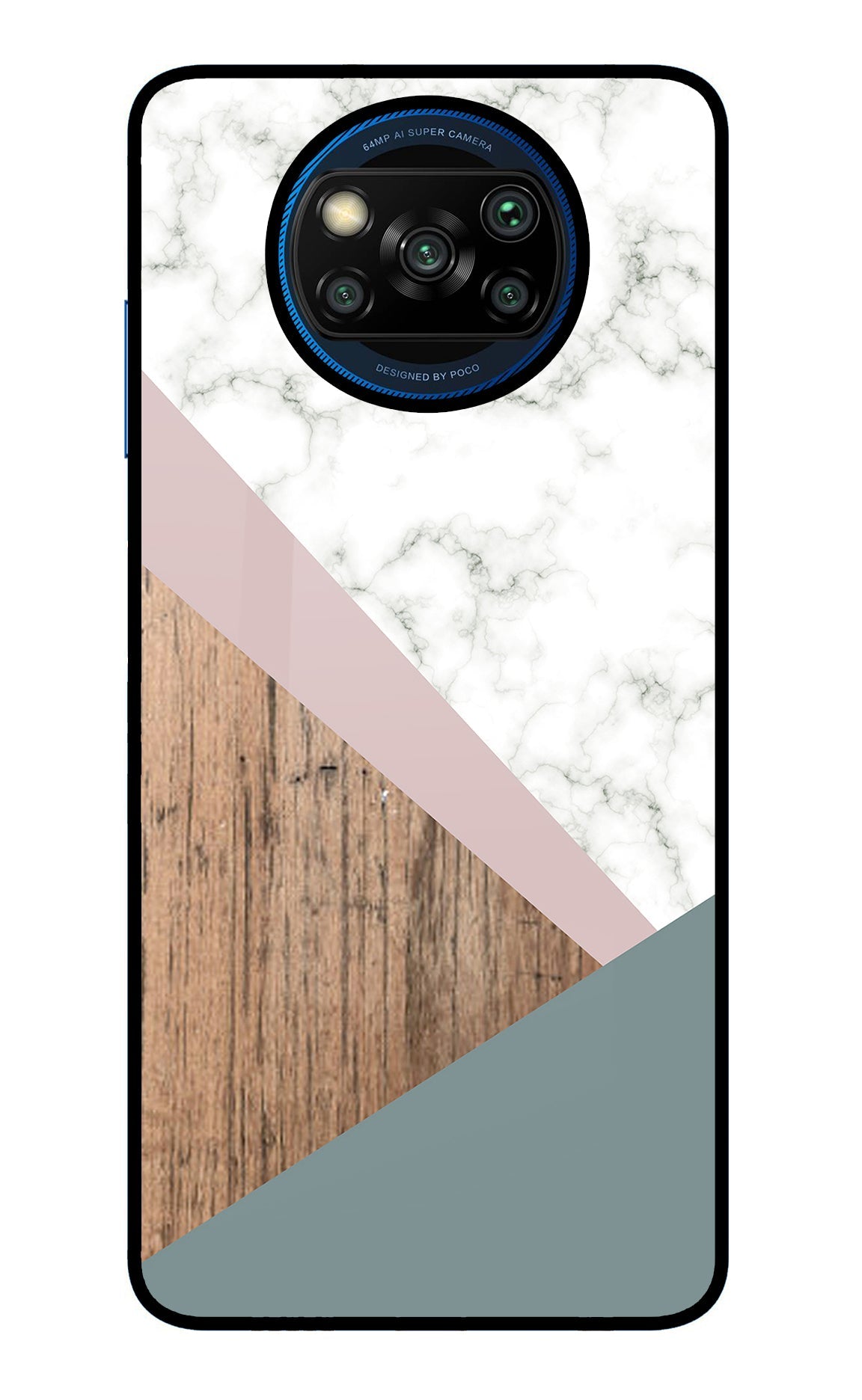 Marble wood Abstract Poco X3/X3 Pro Back Cover