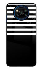Black and White Print Poco X3/X3 Pro Glass Case
