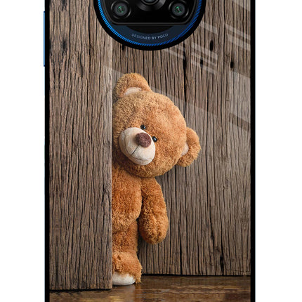 Teddy Wooden Poco X3/X3 Pro Glass Case