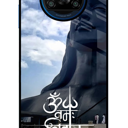 Om Namah Shivay Poco X3/X3 Pro Glass Case