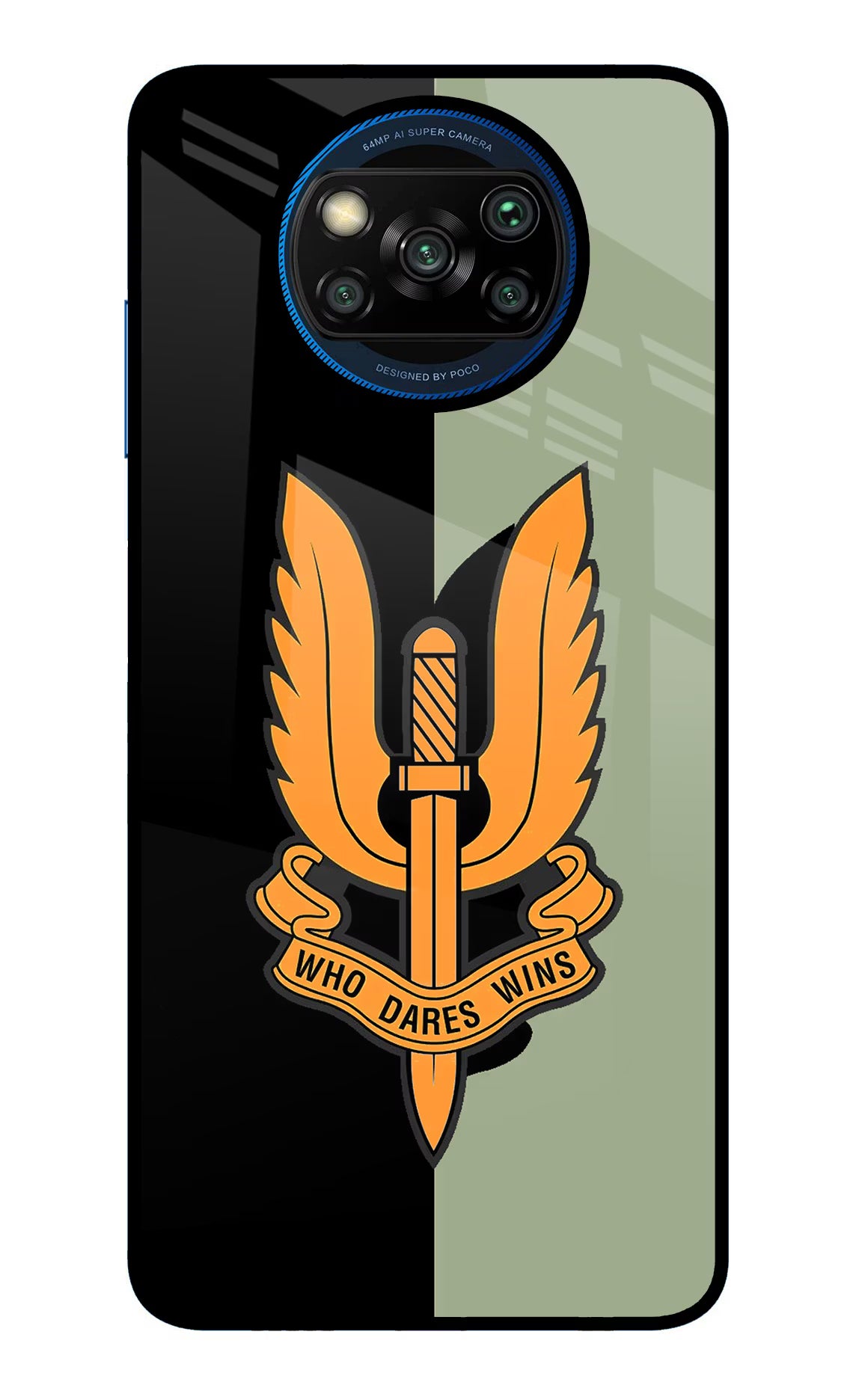 Balidan Logo Poco X3/X3 Pro Glass Case Back Cover by Casekaro