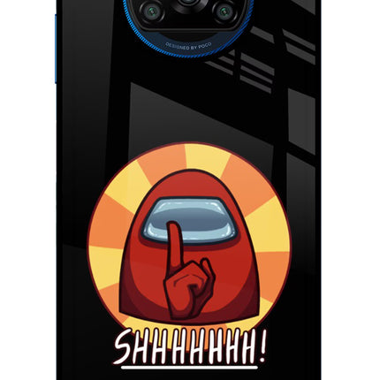 Among Us Shhh! Poco X3/X3 Pro Glass Case