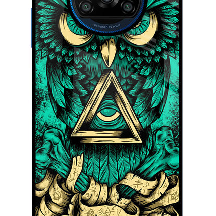 Green Owl Poco X3/X3 Pro Glass Case