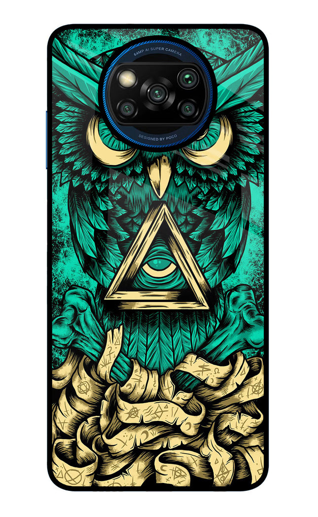 Green Owl Poco X3/X3 Pro Glass Case