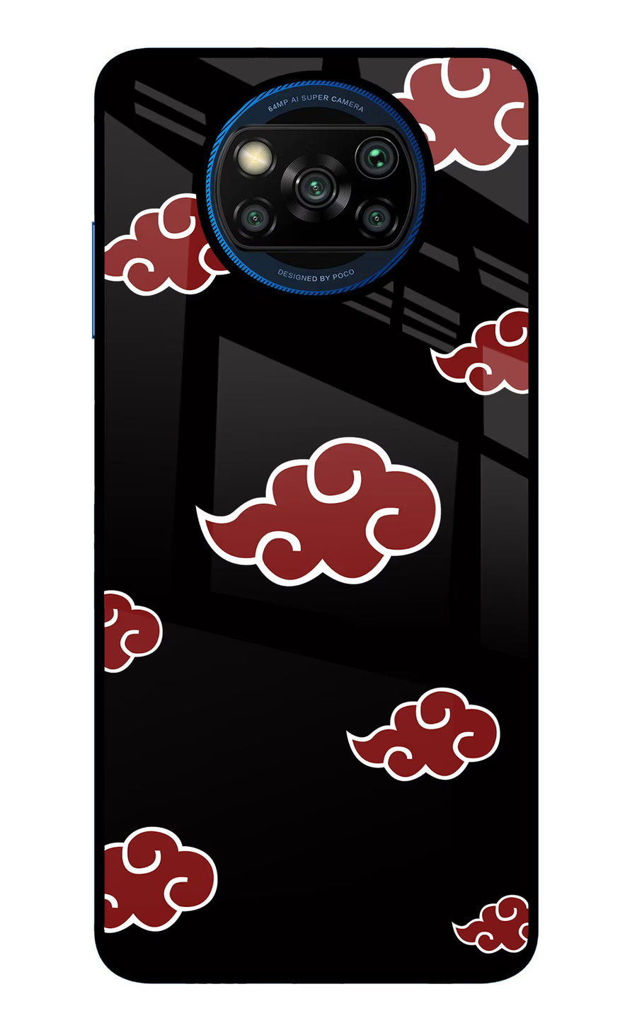 Akatsuki Poco X3/X3 Pro Back Cover, Glass case
