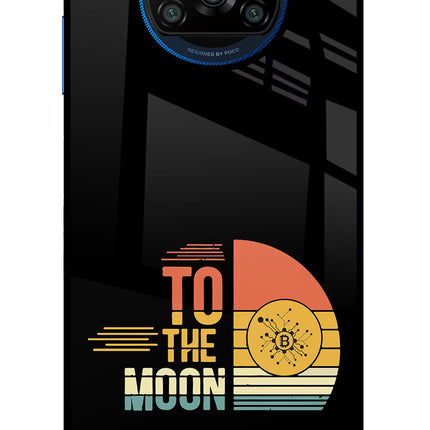 To the Moon Poco X3/X3 Pro Glass Case