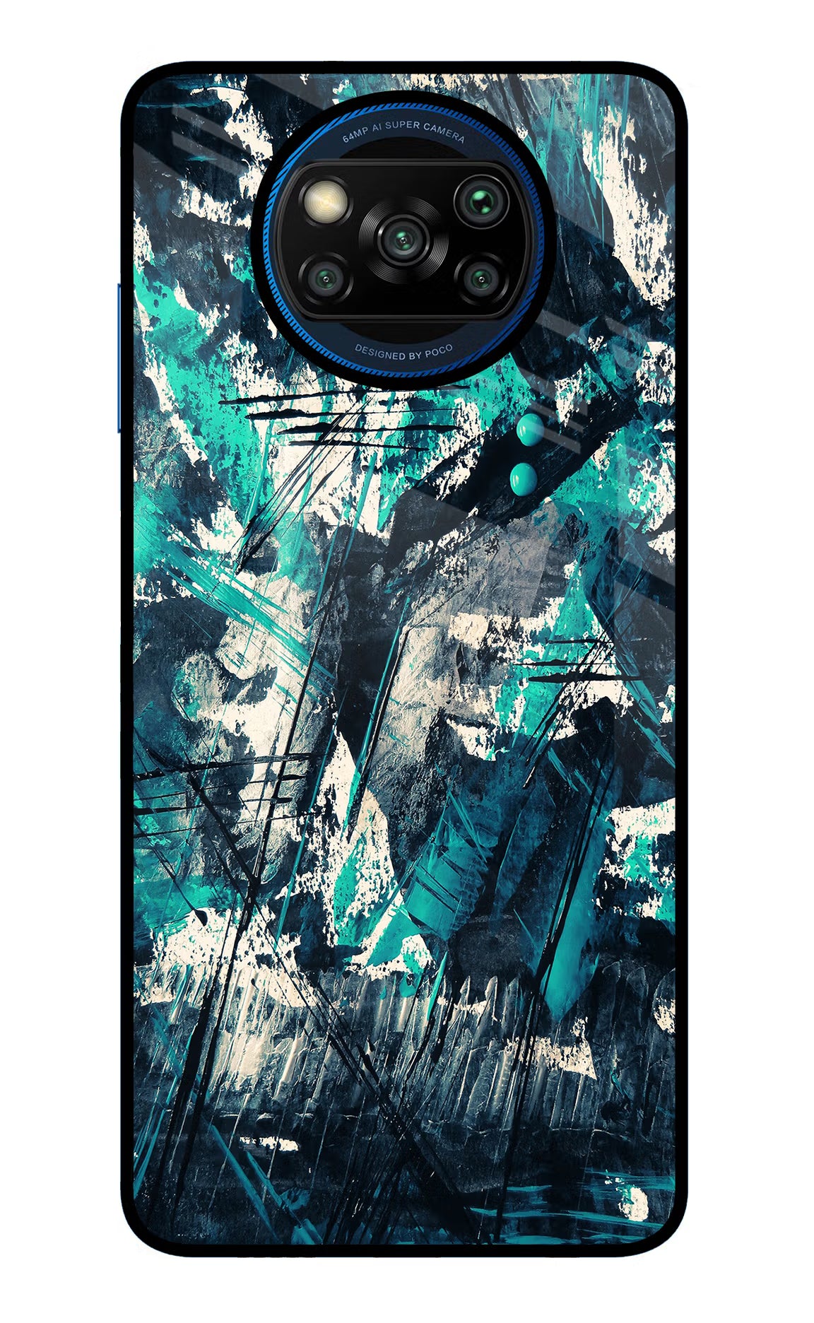 Artwork Poco X3/X3 Pro Glass Case Back Cover by Casekaro