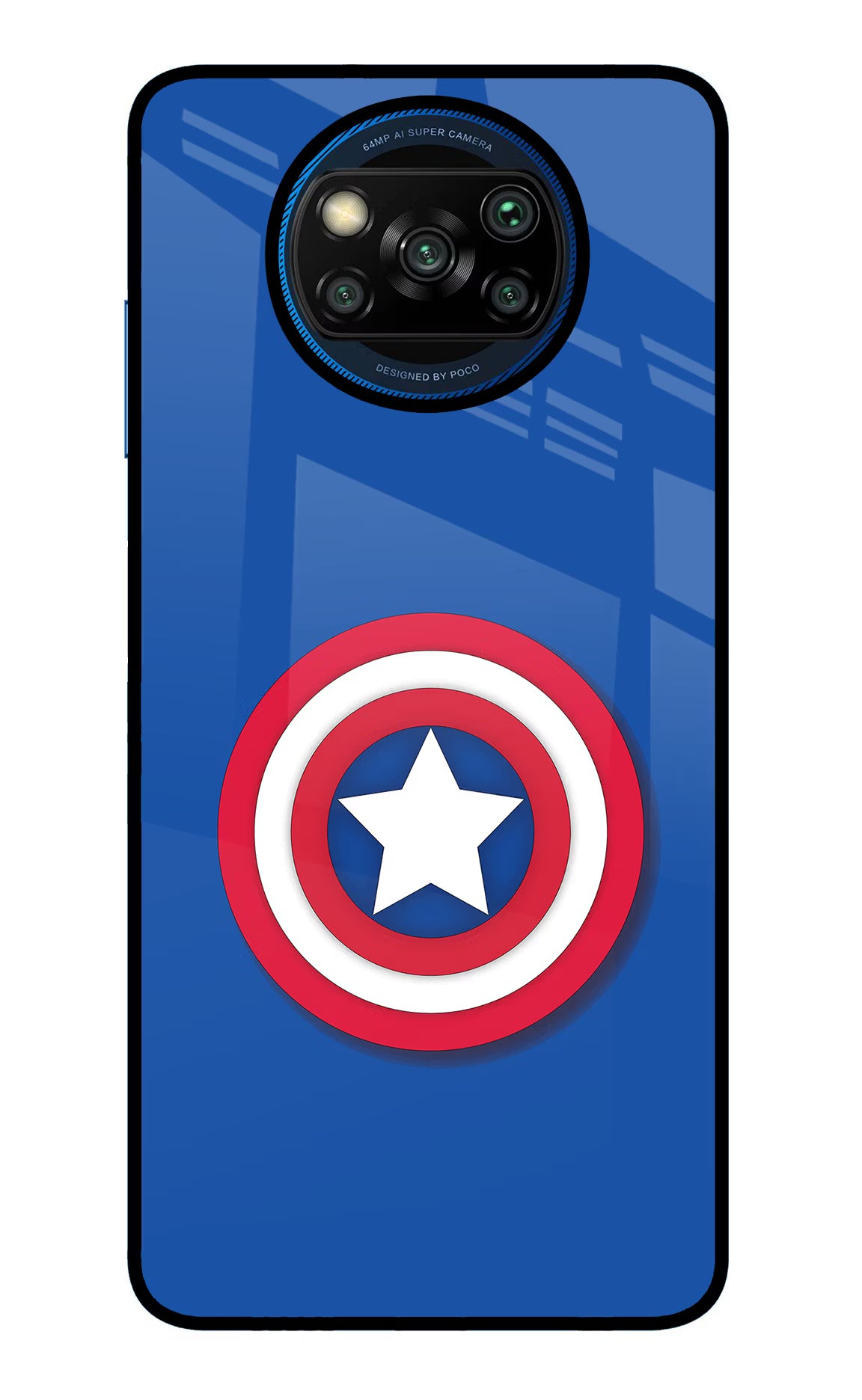 Shield Poco X3/X3 Pro Glass Case Back Cover by Casekaro