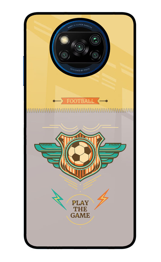 Football Poco X3/X3 Pro Glass Case