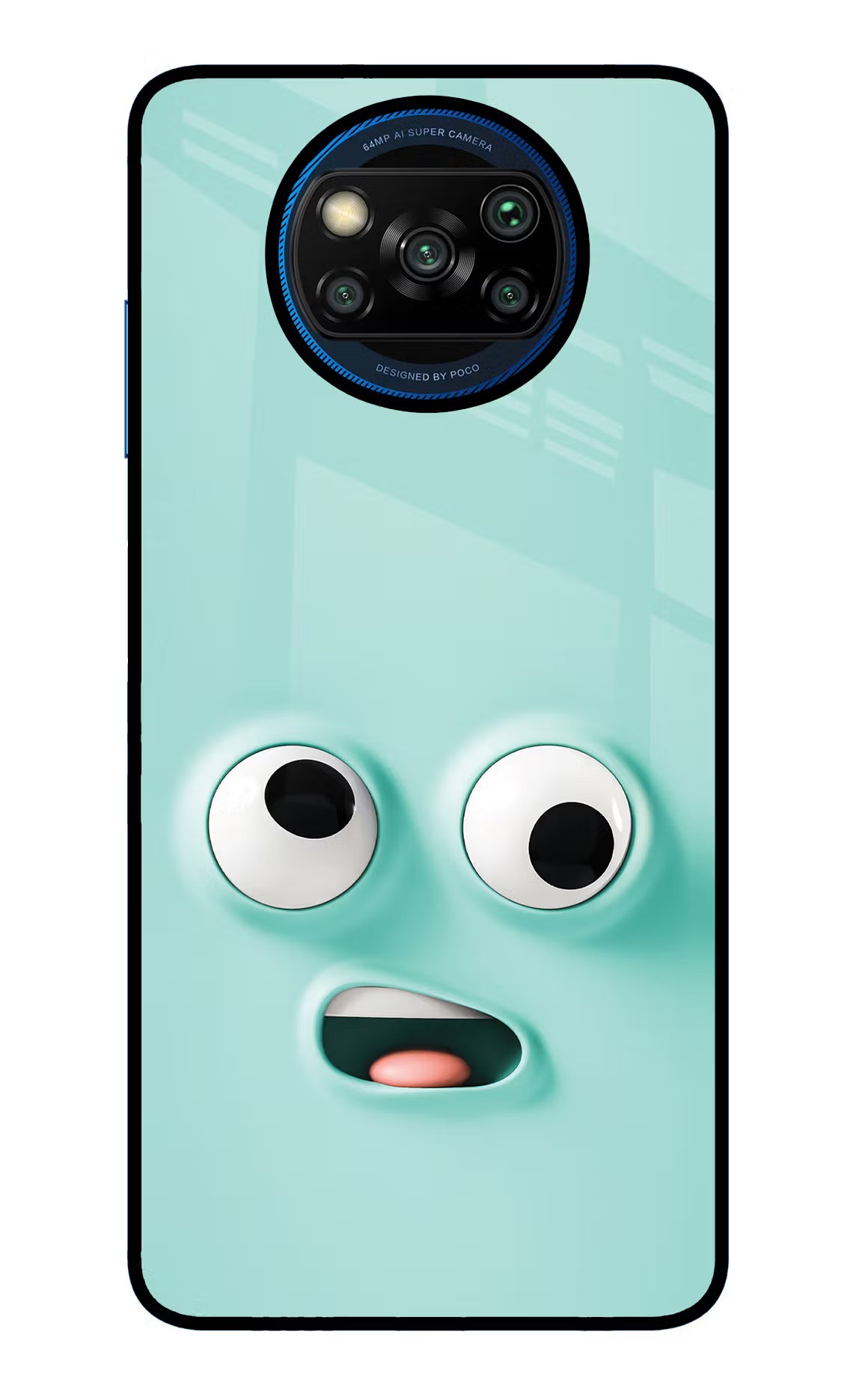 Funny Cartoon Poco X3/X3 Pro Glass Case Back Cover by Casekaro
