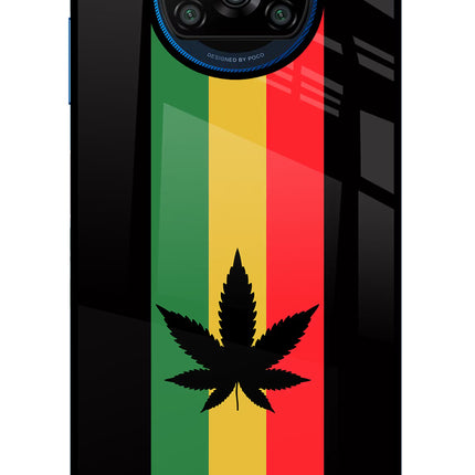 Weed Flag Poco X3/X3 Pro Glass Case