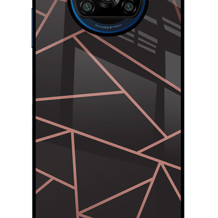 Geometric Pattern Poco X3/X3 Pro Glass Case