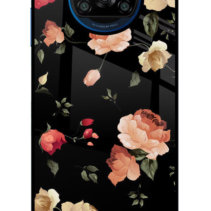Flowers Poco X3/X3 Pro Glass Case