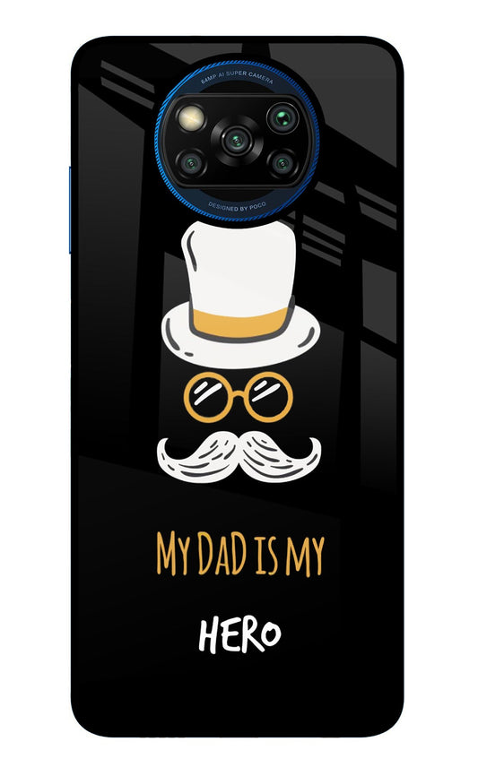 My Dad Is My Hero Poco X3/X3 Pro Glass Case