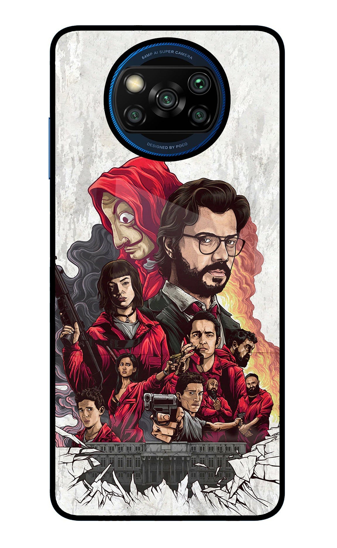 Money Heist Artwork Poco X3/X3 Pro Back Cover