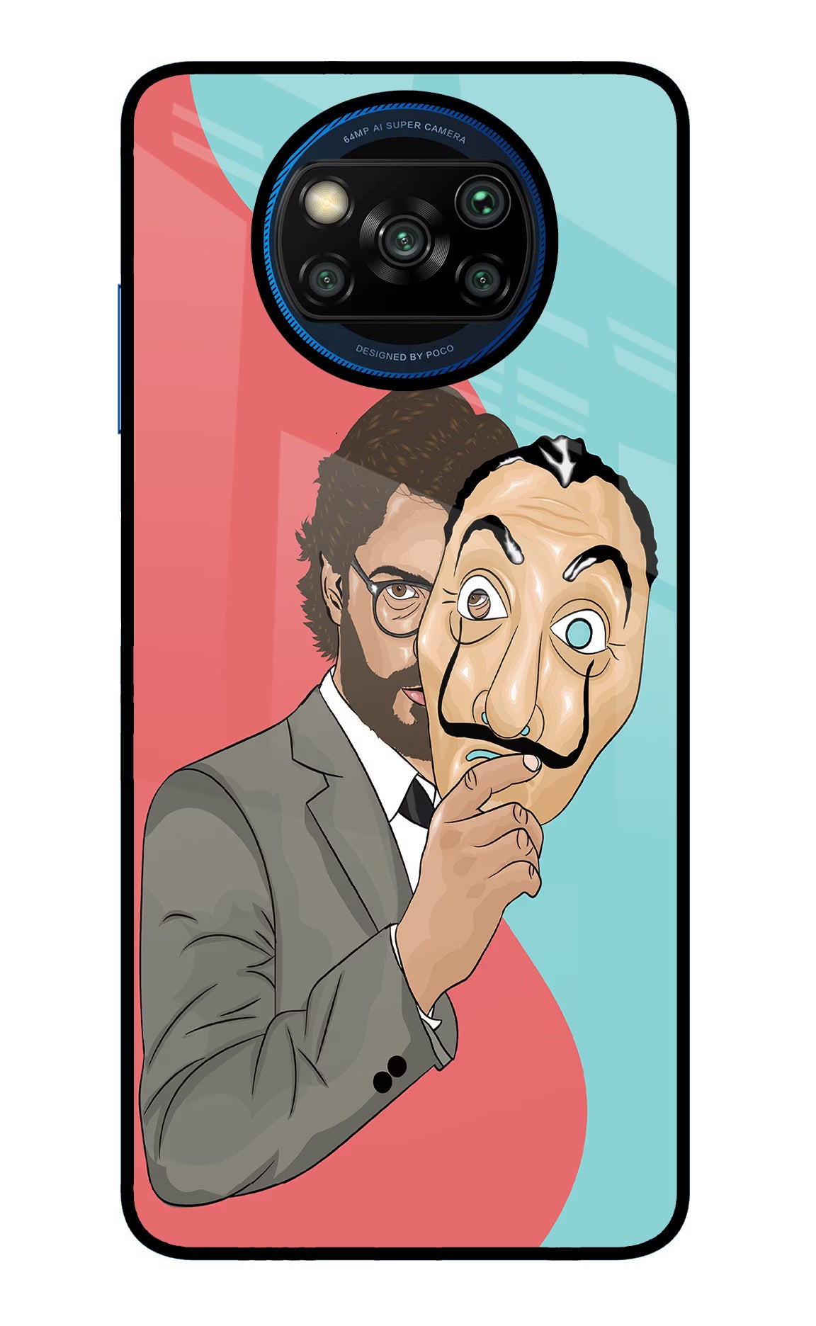 Professor Poco X3/X3 Pro Glass Case Back Cover by Casekaro