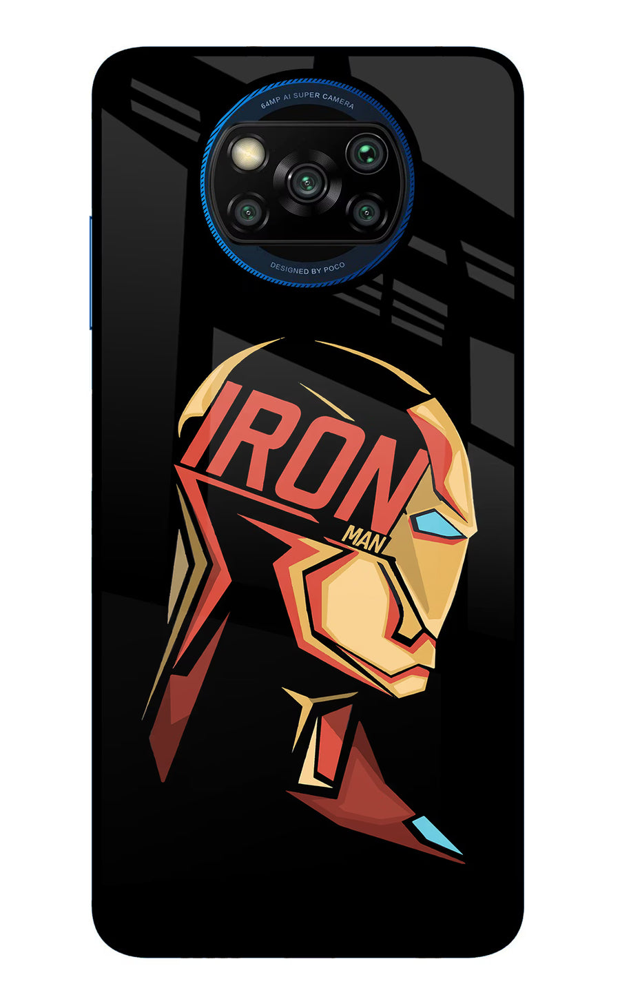 IronMan Poco X3/X3 Pro Back Cover, Glass case