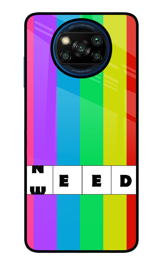 Need Weed Poco X3/X3 Pro Glass Case