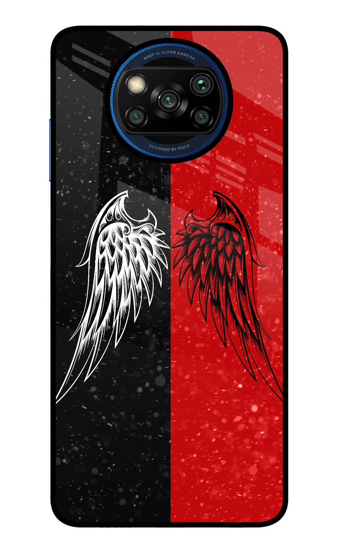 Wings Poco X3/X3 Pro Glass Case