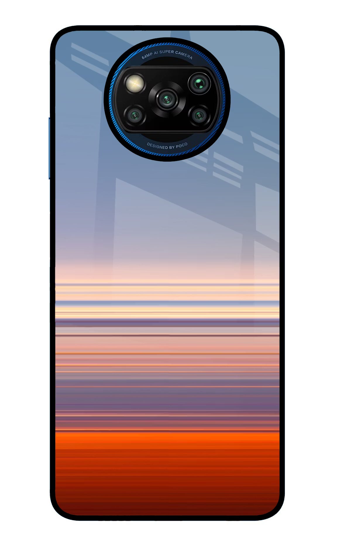 Morning Colors Poco X3/X3 Pro Glass Case Back Cover by Casekaro