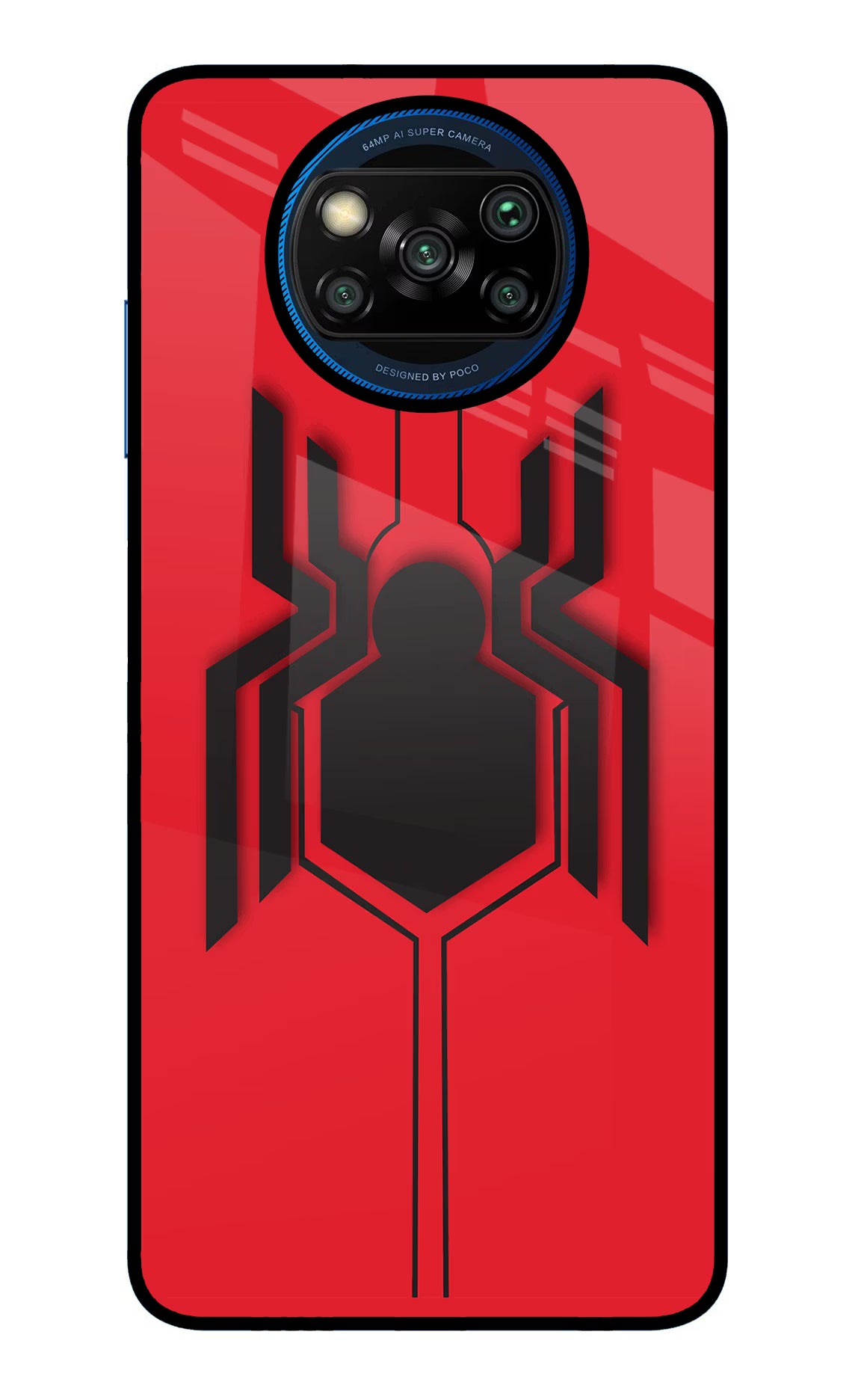 Spider Poco X3/X3 Pro Glass Case Back Cover by Casekaro