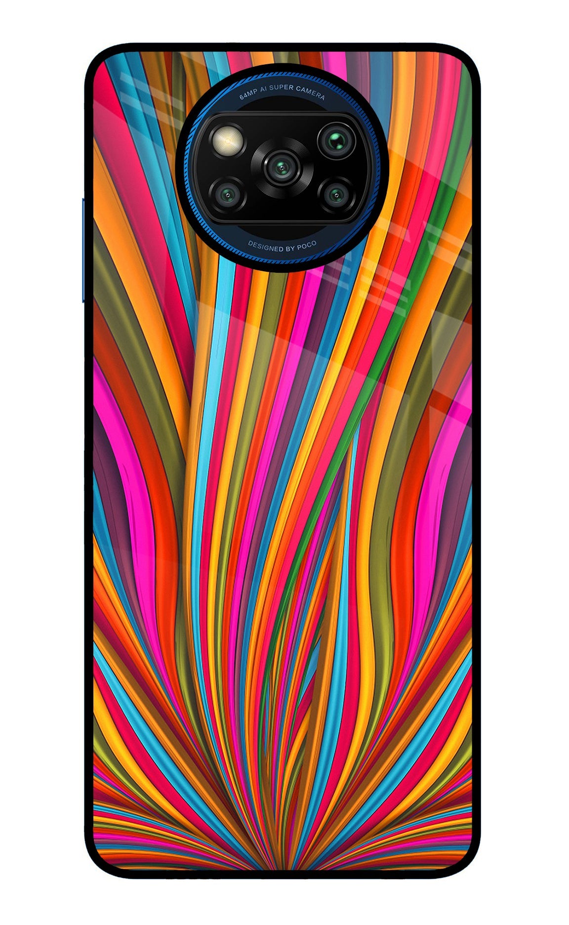 Trippy Wavy Poco X3/X3 Pro Glass Case