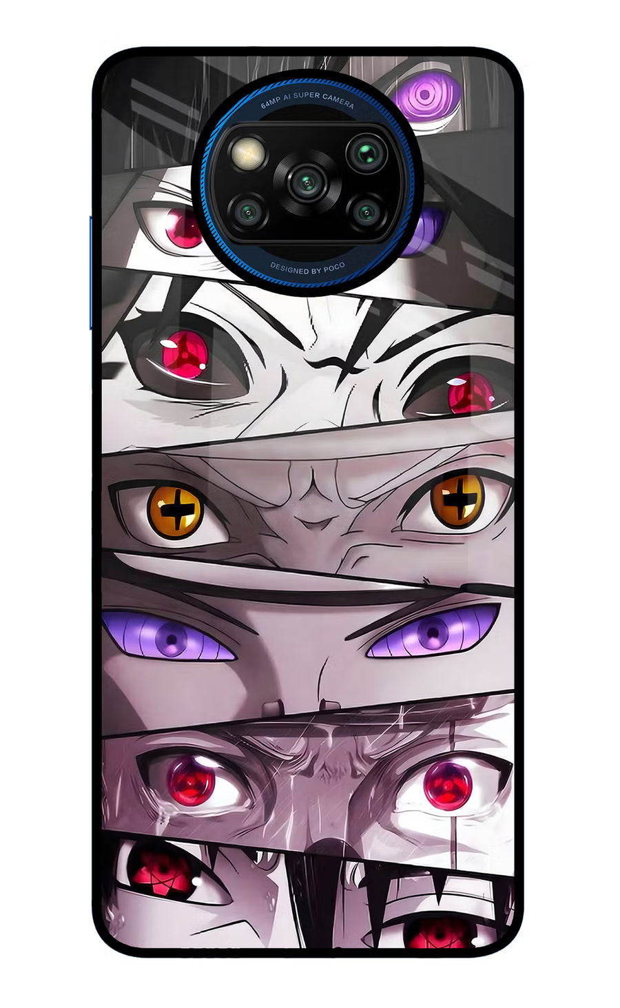 Naruto Anime Poco X3/X3 Pro Back Cover, Glass case