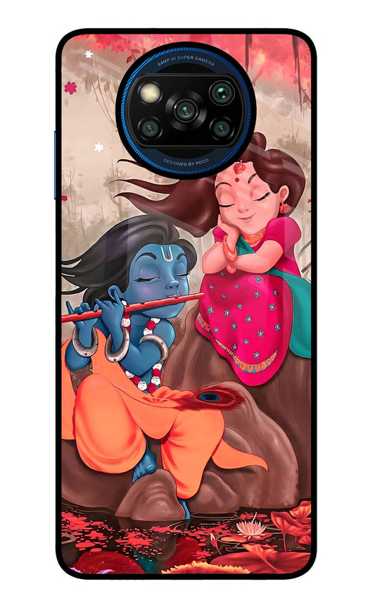 Radhe Krishna Poco X3/X3 Pro Glass Case