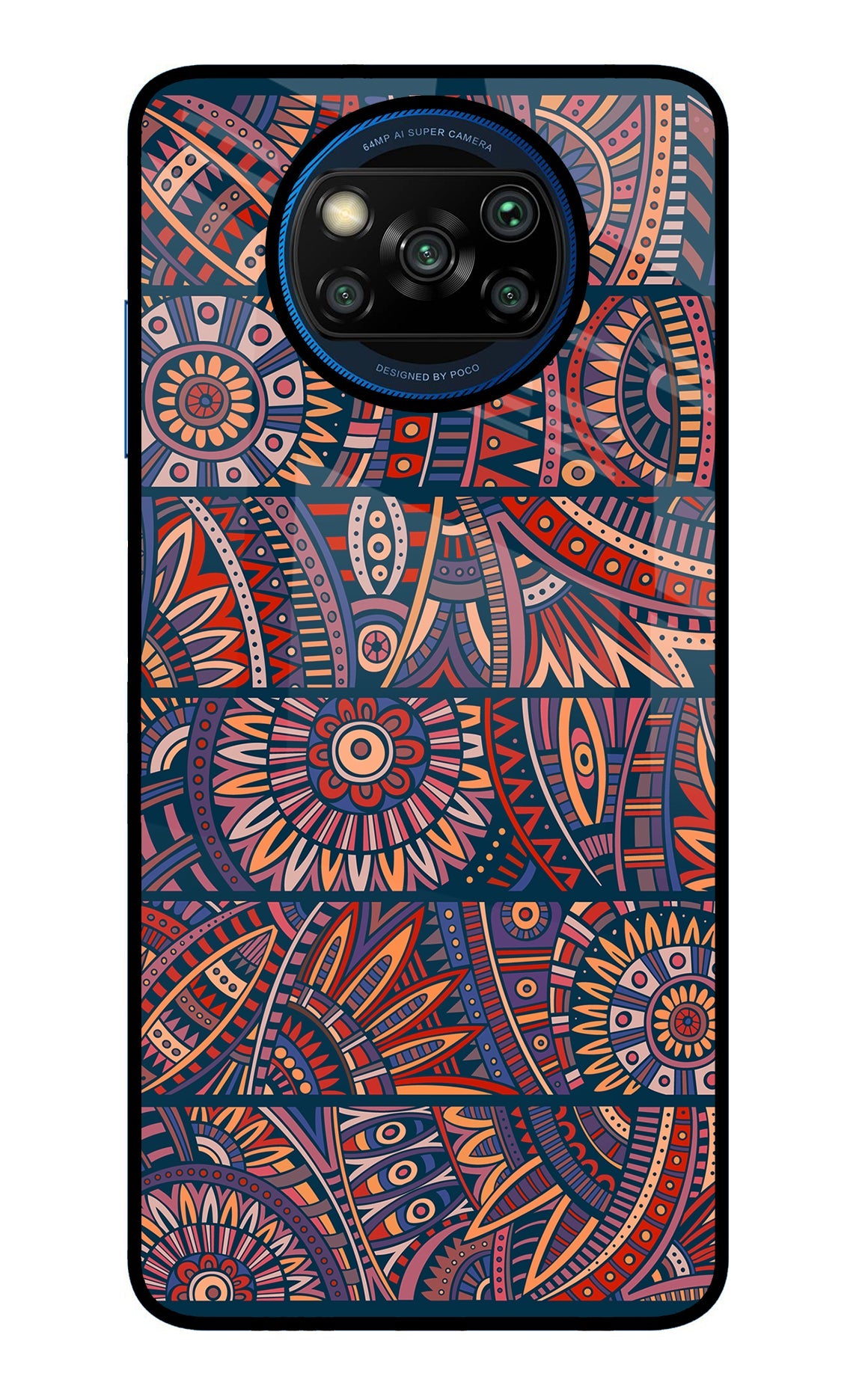 African Culture Design Poco X3/X3 Pro Glass Case