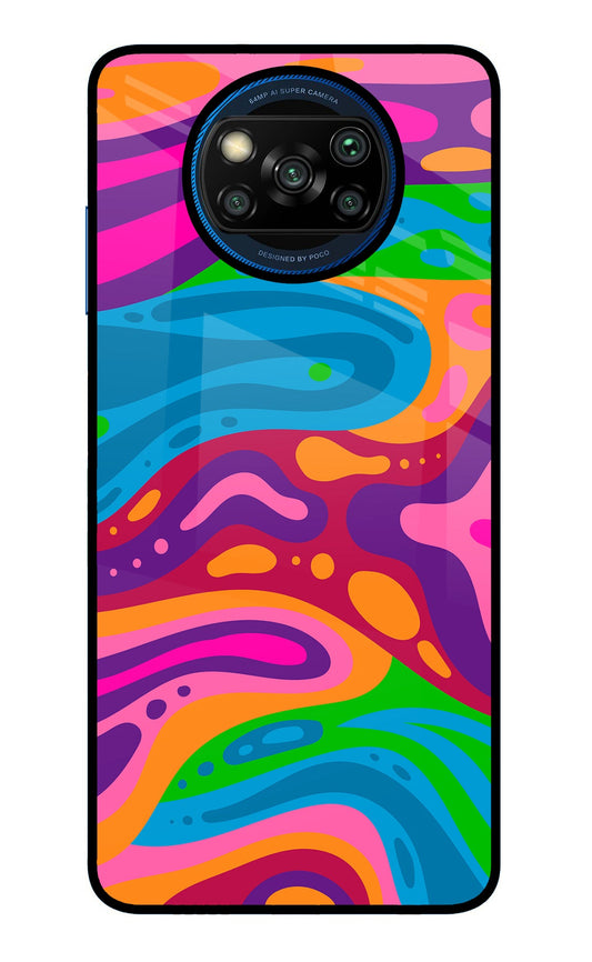 Trippy Pattern Poco X3/X3 Pro Glass Case