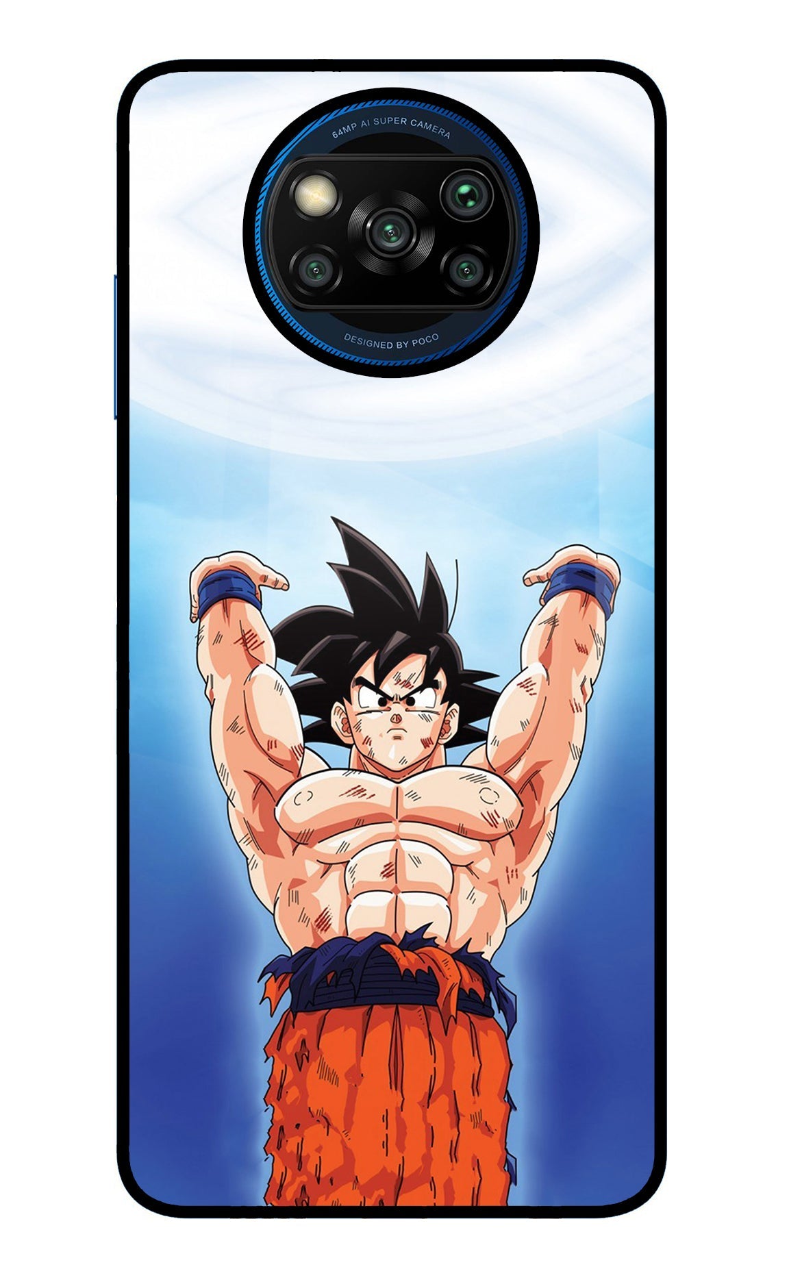 Goku Power Poco X3/X3 Pro Glass Case