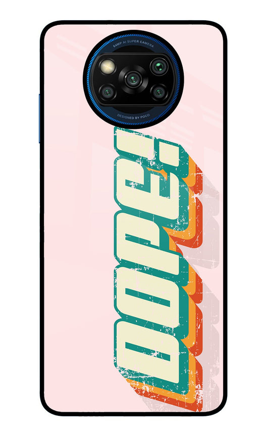 Dope Poco X3/X3 Pro Glass Case