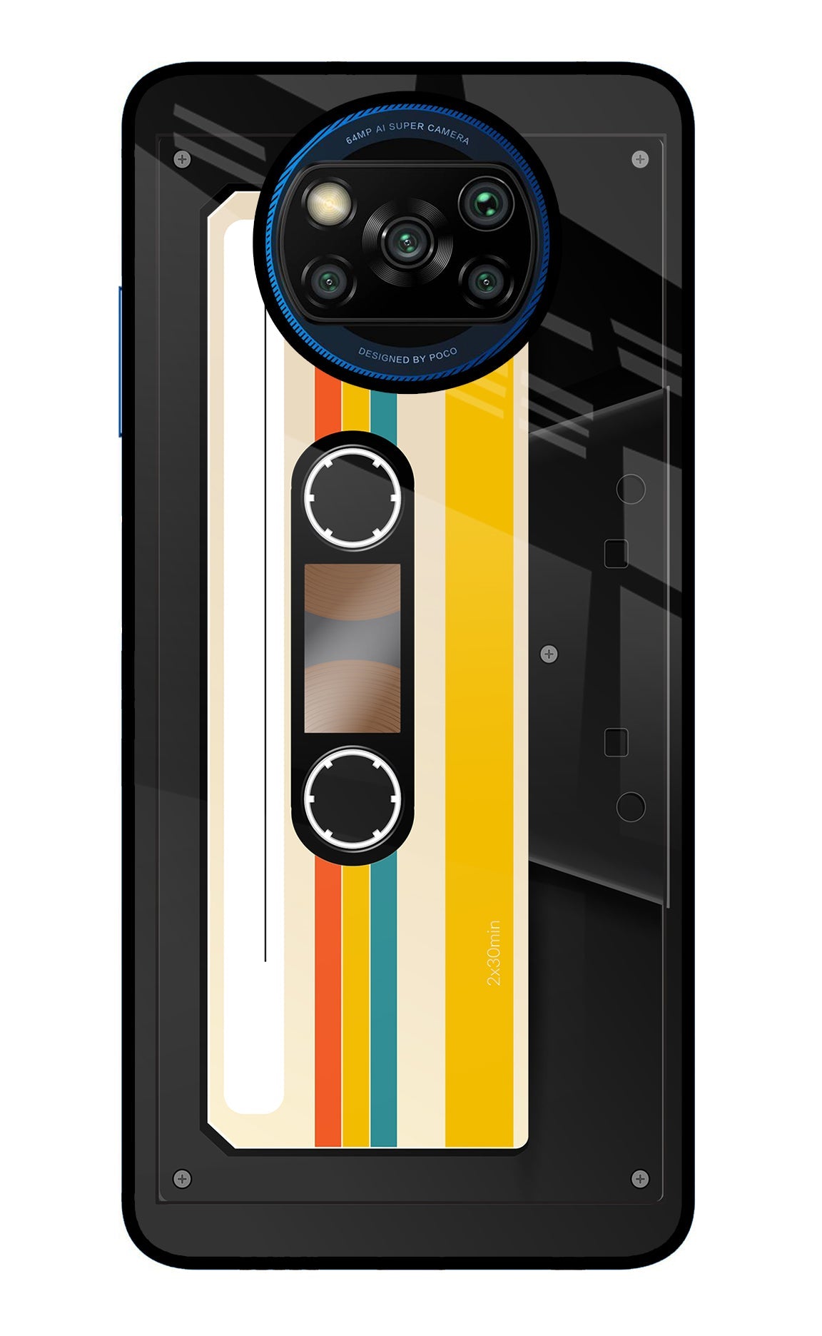 Tape Cassette Poco X3/X3 Pro Glass Case