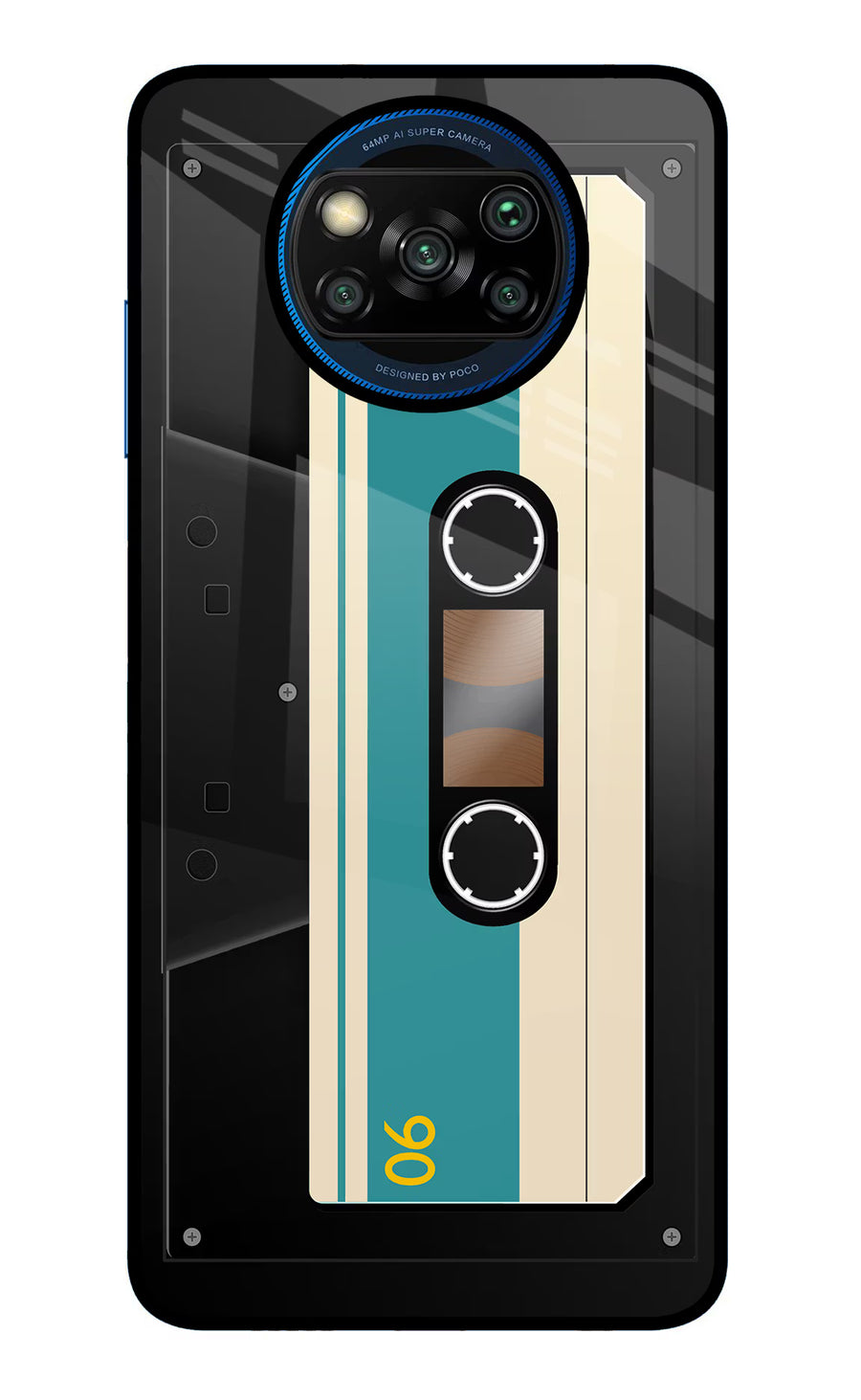 Cassette Poco X3/X3 Pro Back Cover, Glass case