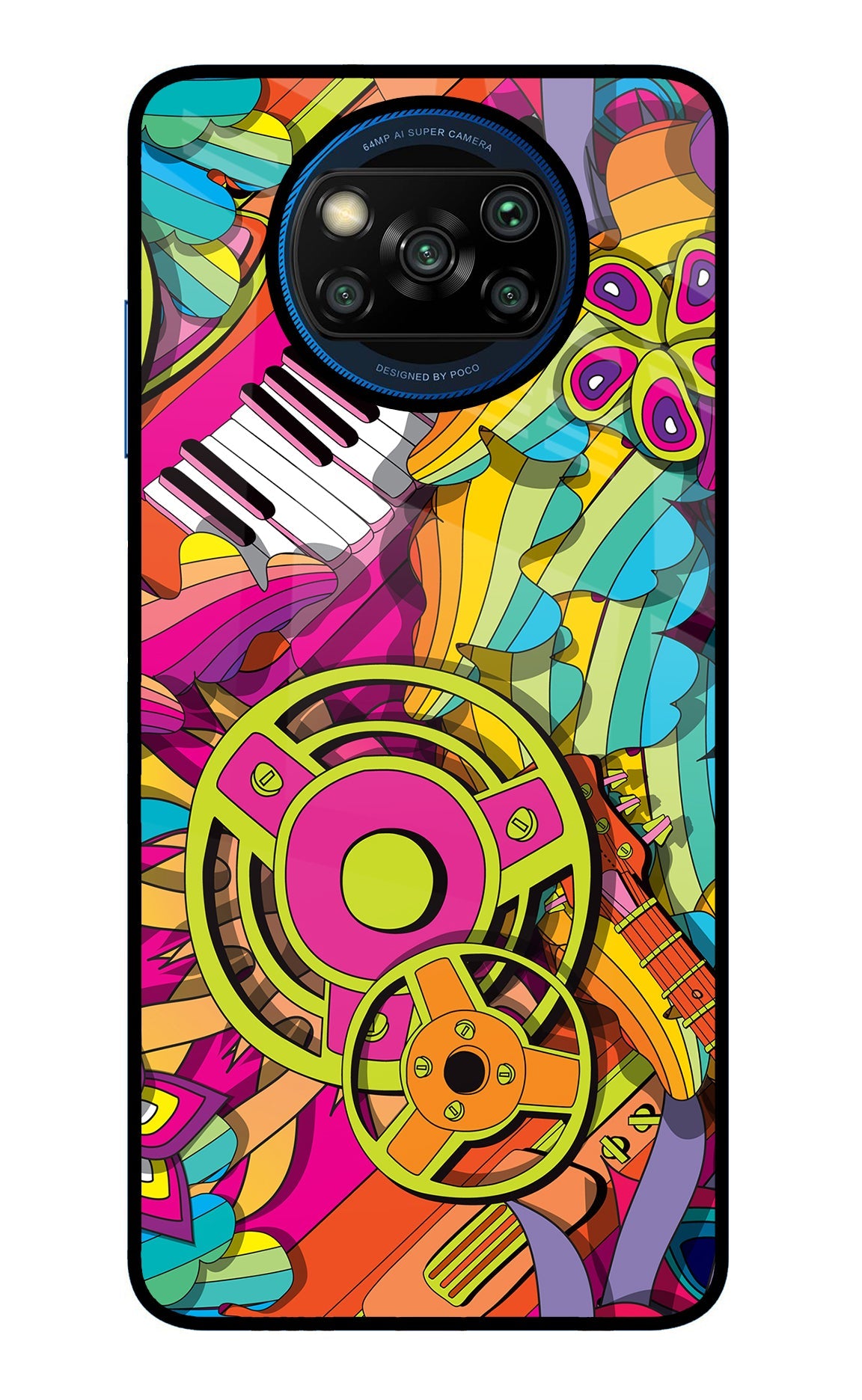 Music Doodle Poco X3/X3 Pro Glass Case