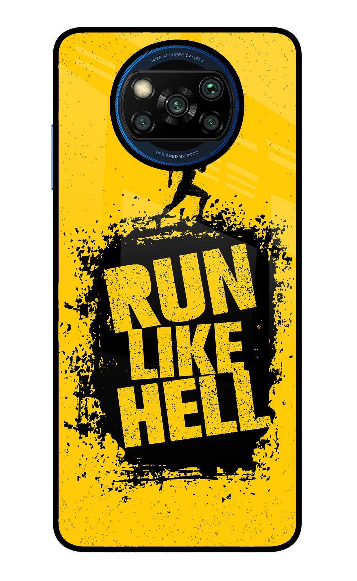 Run Like Hell Poco X3/X3 Pro Back Cover