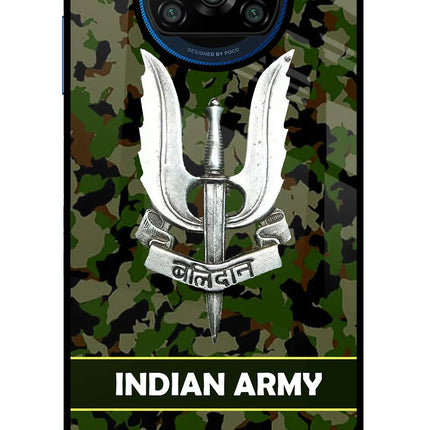 Balidan Indian Logo Poco X3/X3 Pro Glass Case