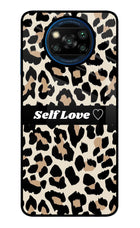 Leopard Print Self Love Poco X3/X3 Pro Glass Case