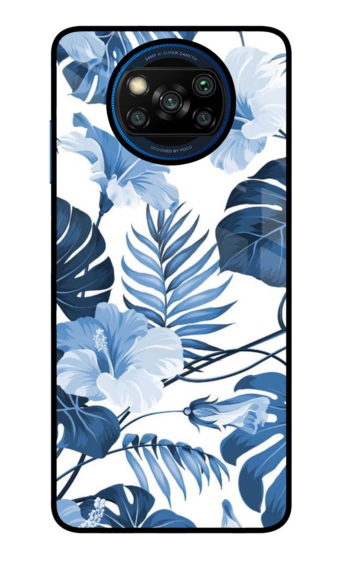 Fabric Art Poco X3/X3 Pro Glass Case Back Cover by Casekaro
