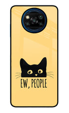 Ew People Catitude Poco X3/X3 Pro Glass Case