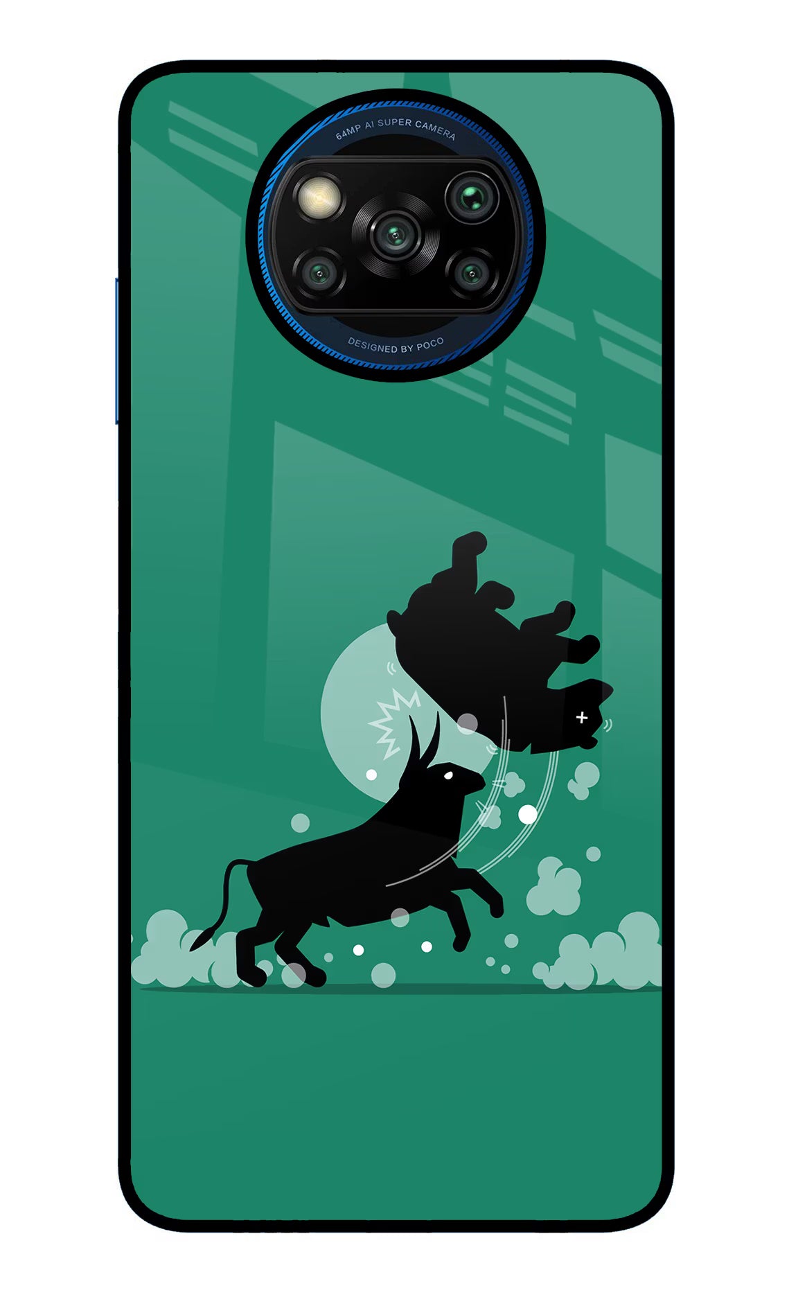 Bull Conqueror Poco X3/X3 Pro Glass Case