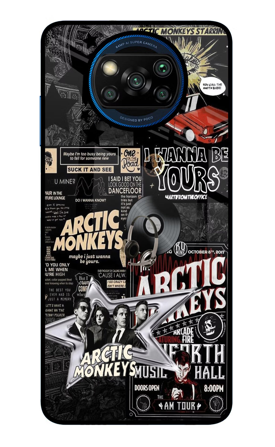 Arctic Monkeys Poco X3/X3 Pro Back Cover, Glass case