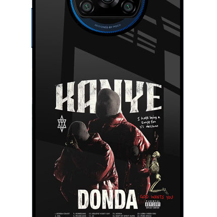 Donda Kanye West Poco X3/X3 Pro Glass Case