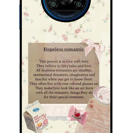 Hopeless Romantic Poco X3/X3 Pro Glass Case