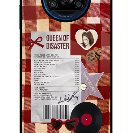 Queen of Disaster Poco X3/X3 Pro Glass Case