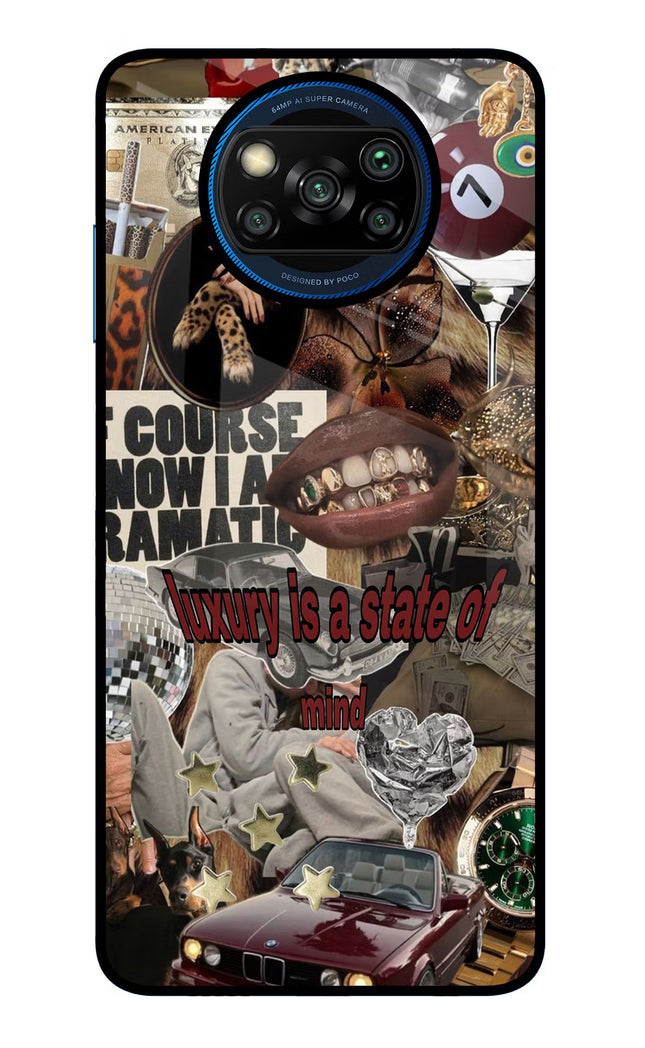 Luxury Poco X3/X3 Pro Glass Case