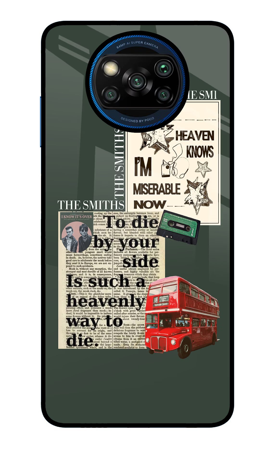 The Smiths Poco X3/X3 Pro Glass Case Back Cover by Casekaro